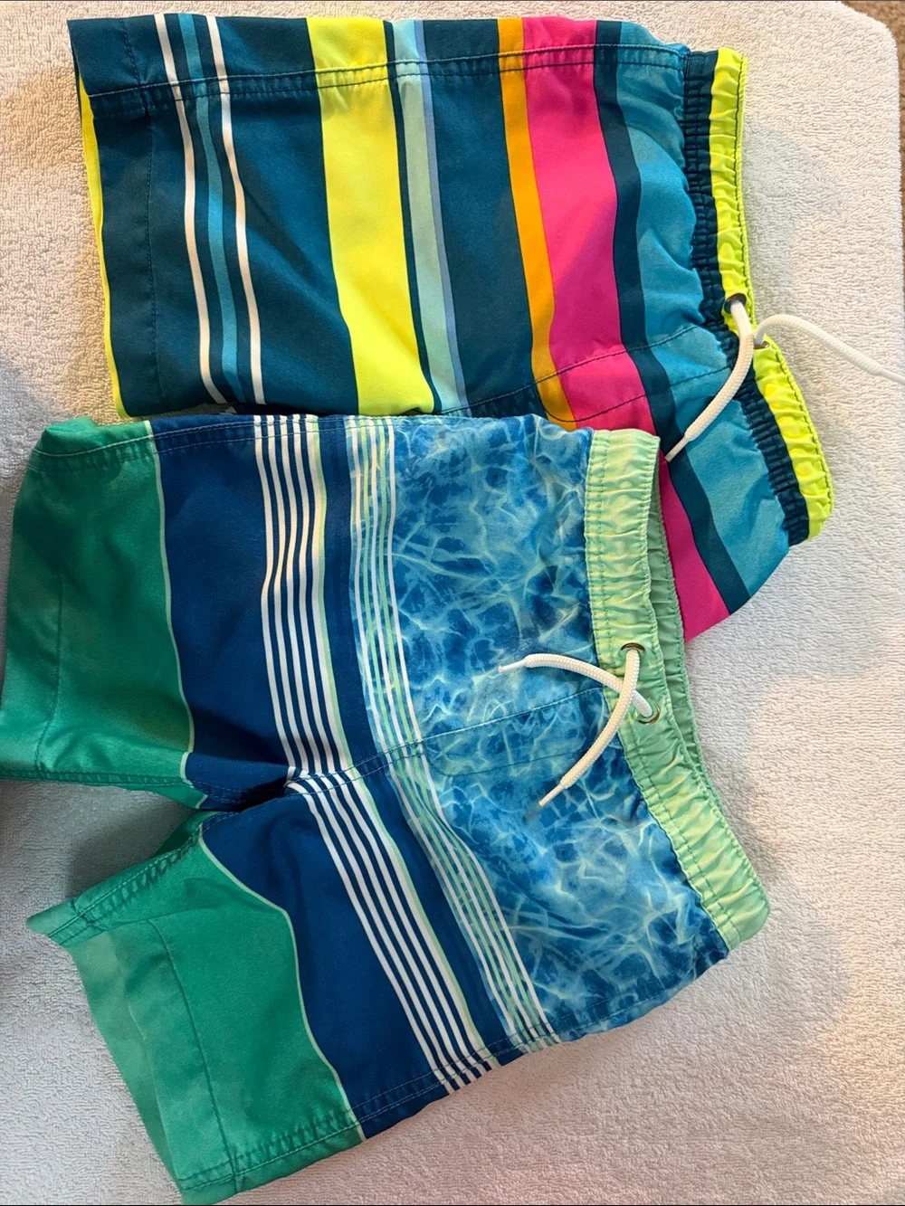 Boys Lands End swim trunks bundle